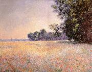 Oat and Poppy Field Claude Monet